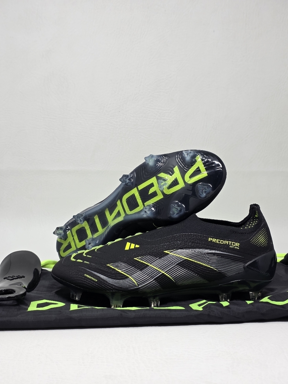 Adidas Predator Elite Laceless FG Electric Stealth Pack Men’s Size 6 JI1078 New